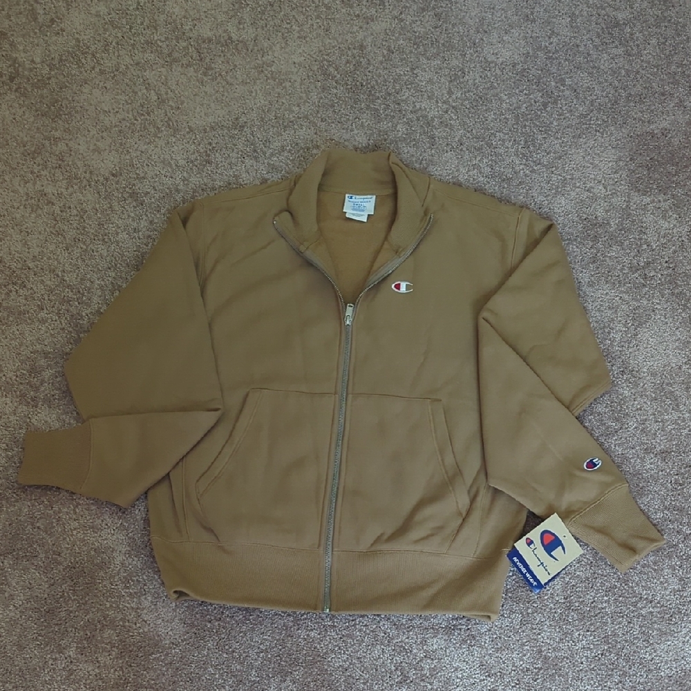 Champion Men's Tan Full Zip Sweatshirt